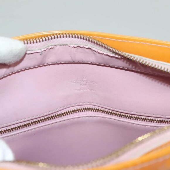 LOUIS VUITTON Monogram Vernis Houston Bag Marshmallow Pink M91302 LV Auth 131602 - Picture 13 of 16